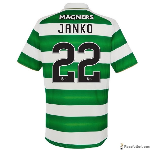 Camiseta Celtic Replica Primera Ropa Janko 2016/17 Verde